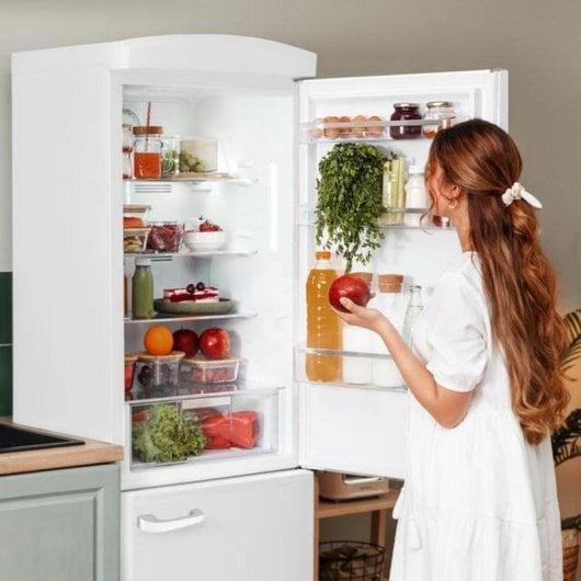 Frigorífico Combi Cecotec Bolero CoolMarket Combi Origin 250 NF Total No Frost 186,5cm 250L E Branco