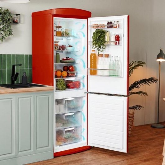 Frigorífico Combi Cecotec Bolero CoolMarket Combi Origin 231 NF Total No Frost 176,5cm 231L E Rojo