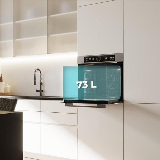 Horno elektrisch Cecotec Bolero Hexa P516000 Line 73L Schwarz Pyrolyse Airfryer