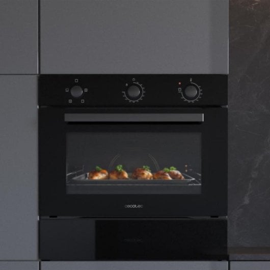 Forno elettrico Cecotec Bolero Hexa C134500 Glass Black 56L Nero Steam Assist