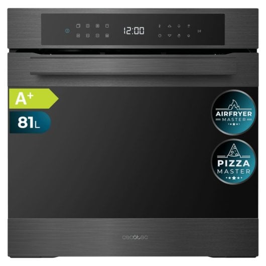 Horno pirolitico Cecotec Bolero Hexa P506000 81L Matt con Airfryer e Pizza Stone XXL