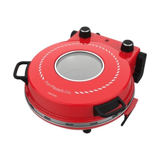 Horno para pizzas Cecotec Fun Pizza&Co Mamma Mía Window 1200 W piedra ventana palas acero