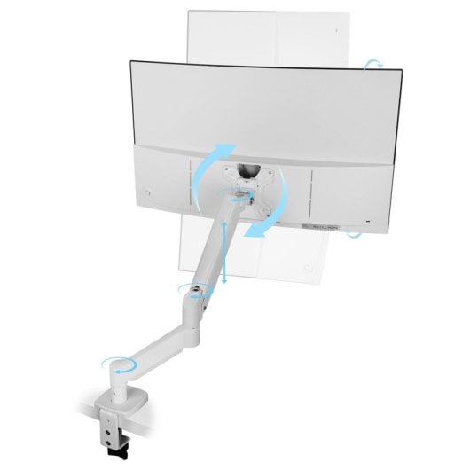 Mars Gaming Marm-pro1 Monitorarmhalterung für 13"-32" VESA Max 10kg Weiß