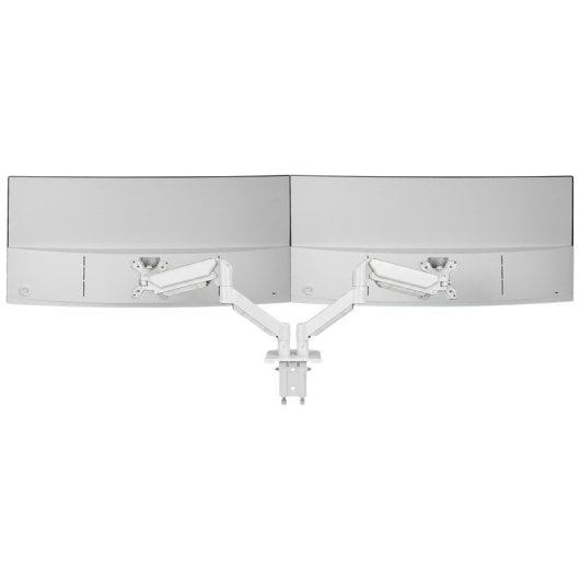Mars Gaming Marm-pro2 Doppelarm-Monitorhalterung für 13"-27" VESA Max 10kg Weiß