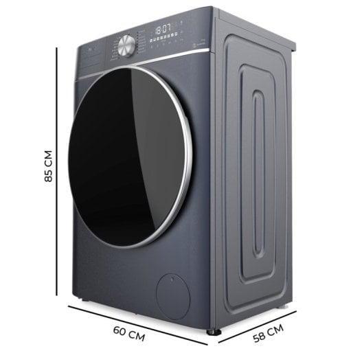 Lavadora Cecotec Bolero DressCode 9800 Inverter Carga Frontal 9kg 1400rpm A Ice Blue SteamMax IA