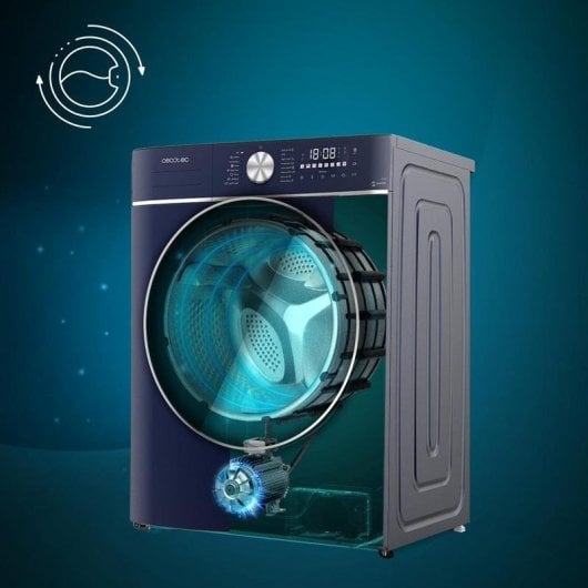 Lavadora Cecotec Bolero DressCode 9800 Inverter Carga Frontal 9kg 1400rpm A Ice Blue SteamMax IA