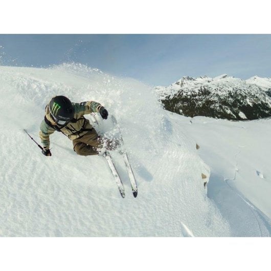 Supporto fotocamera GoPro ASKIM-001 per bastone da sci nero compatibile GoPro