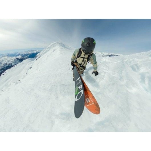 Supporto fotocamera GoPro ASKIM-001 per bastone da sci nero compatibile GoPro