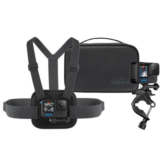 Kit de Suportes GoPro Sports Chesty Guidão Estojo Compacto