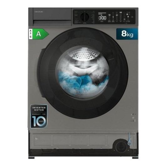 Lavadora Cecotec Bolero DressCode 850 BI Carga Frontal 8Kg 1400rpm A Inox SteamMax