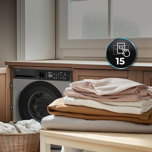 Lavadora Cecotec Bolero DressCode 850 BI Carga Frontal 8Kg 1400rpm A Inox SteamMax