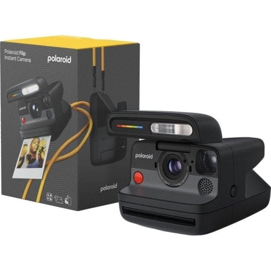 Cámara Instantánea Polaroid Flip Película 79x79mm Sensor Auto Bluetooth Flash Negra