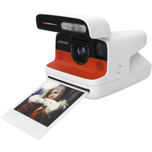 Cámara Instantánea Polaroid Flip Película 79x79mm Sensor Auto Bluetooth Flash Blanca + Color Film