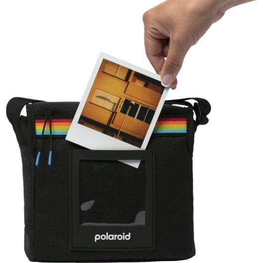 Bolso Box Camera Bag para camara y pelicula Polaroid color negro