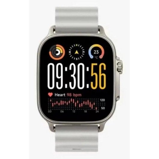 Realme Watch 5 Bluetooth GPS NFC 44mm AMOLED Silber Wasserdicht IP68 SpO2 Pulsmesser