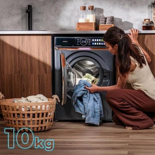 Lavatrice Cecotec Bolero DressCode 10980 10kg 1400rpm A Acciaio Direct Drive Steam UV