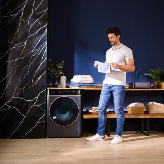 Lavadora Cecotec Bolero DressCode 10900 Carga Frontal 10 kg 1400 rpm A Acero Pantalla FullColor Vapor