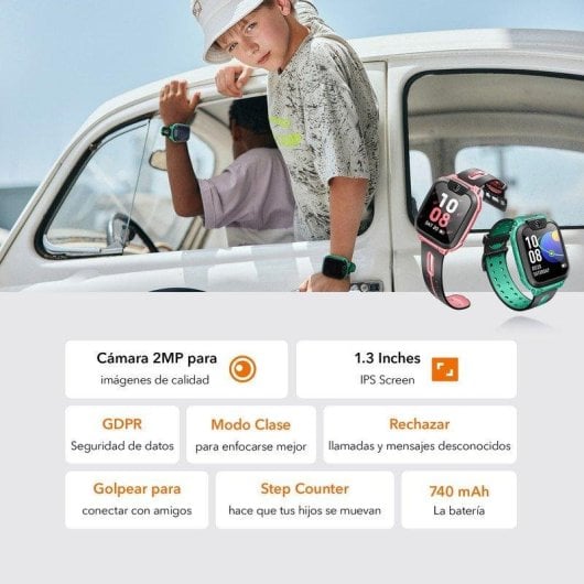 Imoo Z1 4G Video Llamadas GPS WiFi Bluetooth 1,3" Táctil Azul IPX8 Batería 740mAh Niños