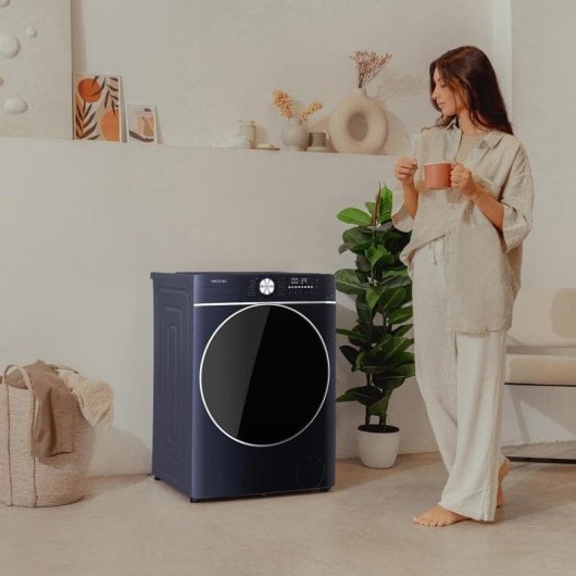 Lavasecadora Cecotec 10kg B Bolero Wash&Dry 10680 Inverter Ice Blue con SteamMax y SpaCare
