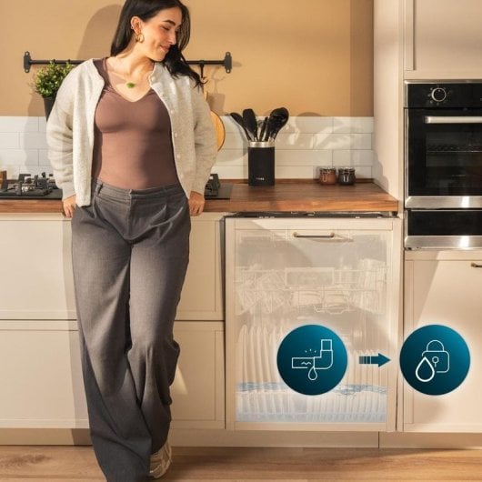 Lavavajillas Cecotec Bolero Aguazero 6502 Full-BI C 15 cubiertos Clase C Dual Zone