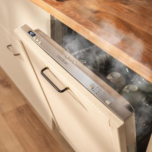 Lavavajillas Cecotec Bolero Aguazero 6502 Full-BI C 15 cubiertos Clase C Dual Zone