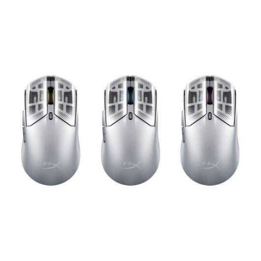 Ratão HyperX Pulsefire Haste 2 S Wireless Bluetooth+USB-C 26000 DPI Prata RGB