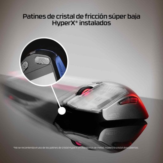 Mouse HyperX Pulsefire Haste 2 S Wireless Bluetooth 26000DPI Silver RGB 6 Pulsanti