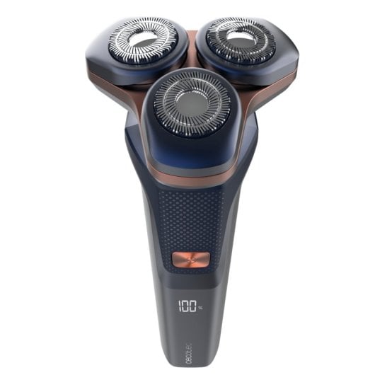 Rasoir rotatif Cecotec PrecisionCare Aluminum LED 2 vitesses 8500 tr/min