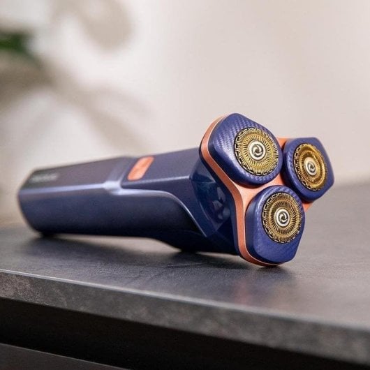 Máquina de Barbear Facial Cecotec PrecisionCare Aluminum Recarregável 120min 2 Velocidades LED