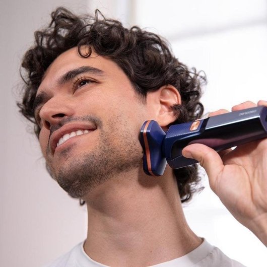 Máquina de Barbear Facial Cecotec PrecisionCare Aluminum Recarregável 120min 2 Velocidades LED
