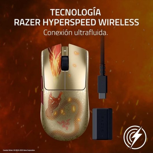 Mouse Razer Viper V3 Pro Wireless 35000DPI CS2 Dragon Lore HyperPolling 8K