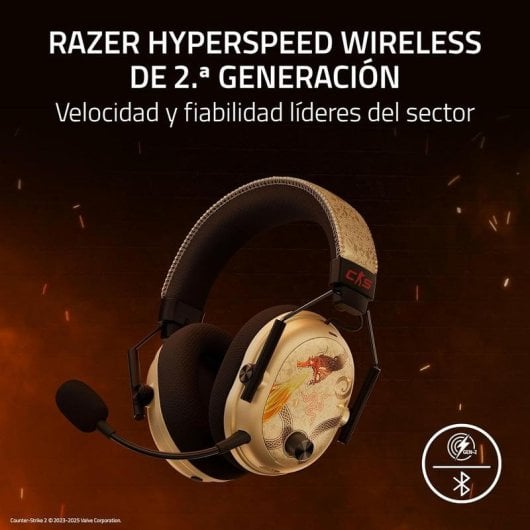 Casque Razer BlackShark V3 Pro sans fil avec réduction de bruit Bluetooth Gaming Noir