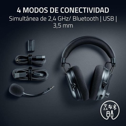 Casque Razer BlackShark V3 Pro sans fil avec réduction de bruit Bluetooth Gaming Noir