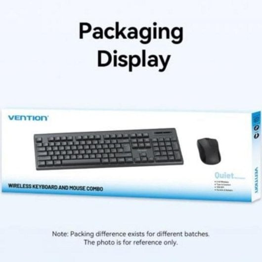Clavier membrane Vention KTZ-ES AZERTY ES Combo sans fil avec souris 2,4G