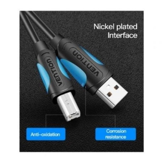 USB-Druckerkabel Vention VAS-A16-B1000 10m USB 2.0 Typ-B Schwarz