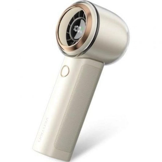 Ventilador de mano Vention PBAN0 Velocidad ajustable 3000mAh USB-C Beige/Púrpura