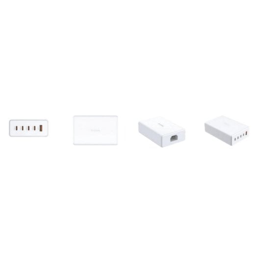 Cargador D-Link DCF-241 GaN 240W 4xUSB-C 1xUSB-A carga rápida protección avanzada