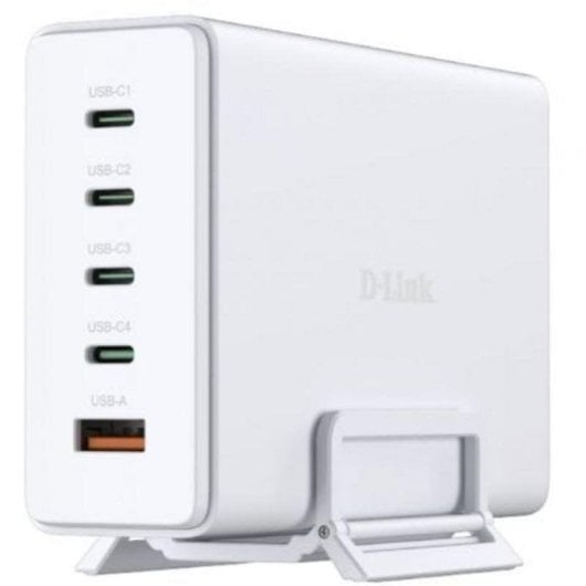 Steckdosenleiste D-Link DCF-241 5 Steckplätze 4 USB-C 1 USB-A Schnellladung Schutz GaN