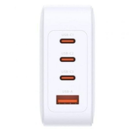 Cargador D-Link DCF-141 GaN 140 W 3x USB-C 1x USB-A Carga Rápida Blanco