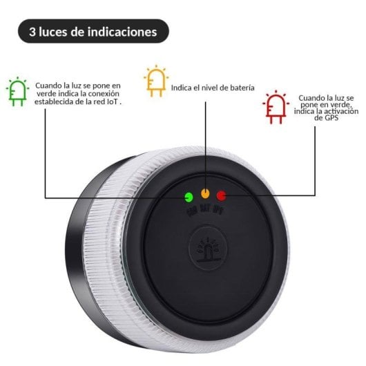 Baliza RAYKONG V16 Geolocalización DGT 3.0 Conexión IoT y 3 Indicadores LED