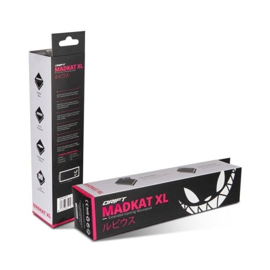 Drift MADKAT XL Tapete Extra-Grande com Base Antiderrapante e Margens Cosidas Cinzento