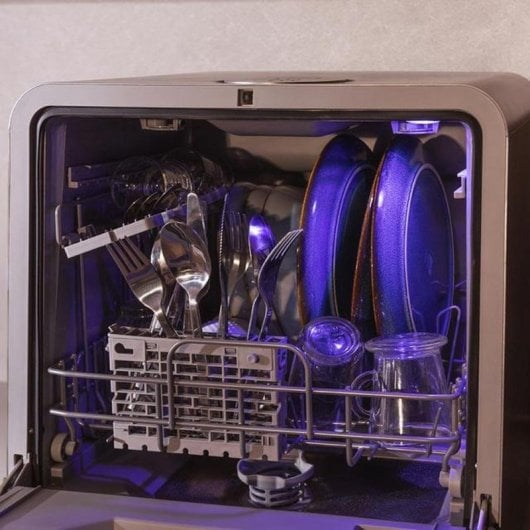 Lavavajillas Cecotec Bolero Aguazero 1150 Dark 3 Couverts Classe C avec fenêtre et Touch Control