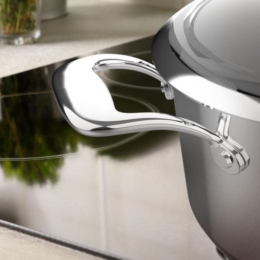 Kochtopf BRA Polka Classy 28 cm 7,5 L Edelstahl Induktion Glasdeckel