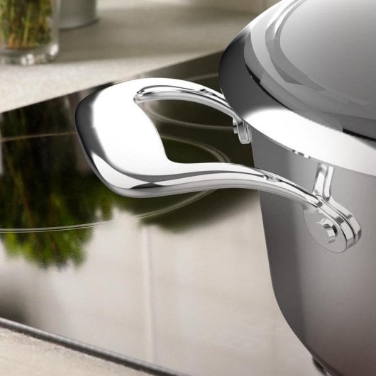 Olla BRA Polka Classy 24cm 4L Edelstahl Glasdeckel Induktion