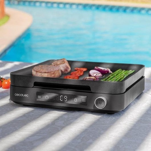 Induktionskochfeld Cecotec Full Magma Grill Touch 2000 W 10 Leistungsstufen Grillzubehör