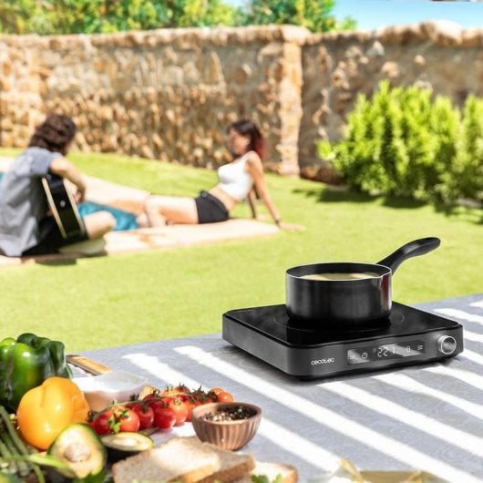 Induktionskochfeld Cecotec Full Magma Grill Touch 2000 W 10 Leistungsstufen Grillzubehör