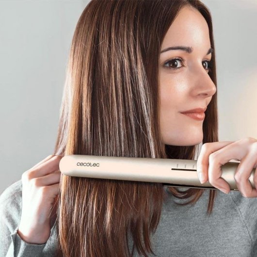 Plancha de pelo Cecotec Lisse 880 HidraProtect turmalina, keratina, Pro Ionizer