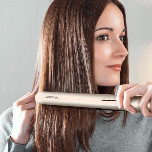 Plancha de pelo Cecotec Lisse 880 HidraProtect turmalina, keratina, Pro Ionizer