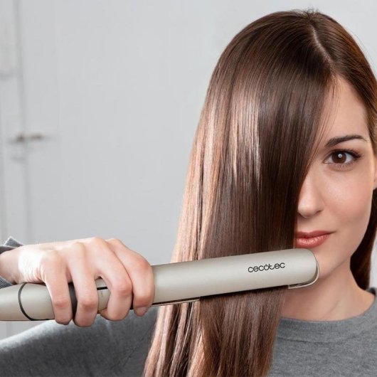 Plancha de pelo Cecotec Lisse 880 HidraProtect turmalina, keratina, Pro Ionizer