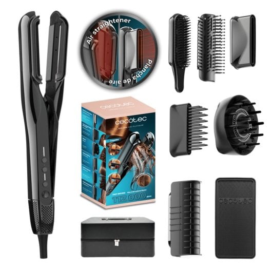 Plancha de pelo Cecotec AirLisse 6in1 Elite Motor Brushless 6 accesorios Plasma